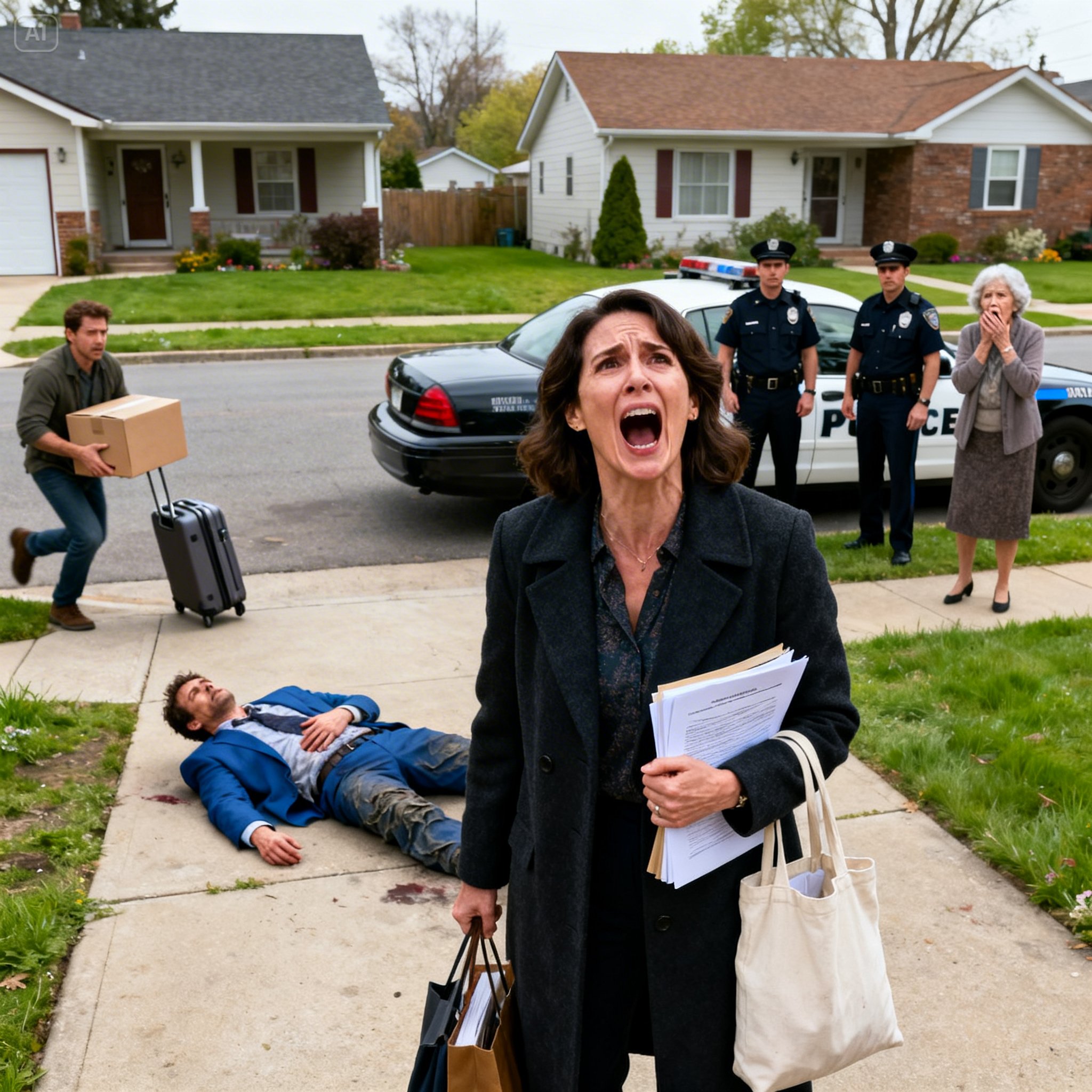My mother-in-law kicked me out the moment I refused to give her my room. “You’re my son’s mistress—how dare you refuse!” she screamed, stripping me of everything and claiming it was all “her son’s property.” My husband watched and smirked, “Mom, you should’ve done all this before.” But the next morning, they froze—because the police were outside, throwing their stuff onto the street.