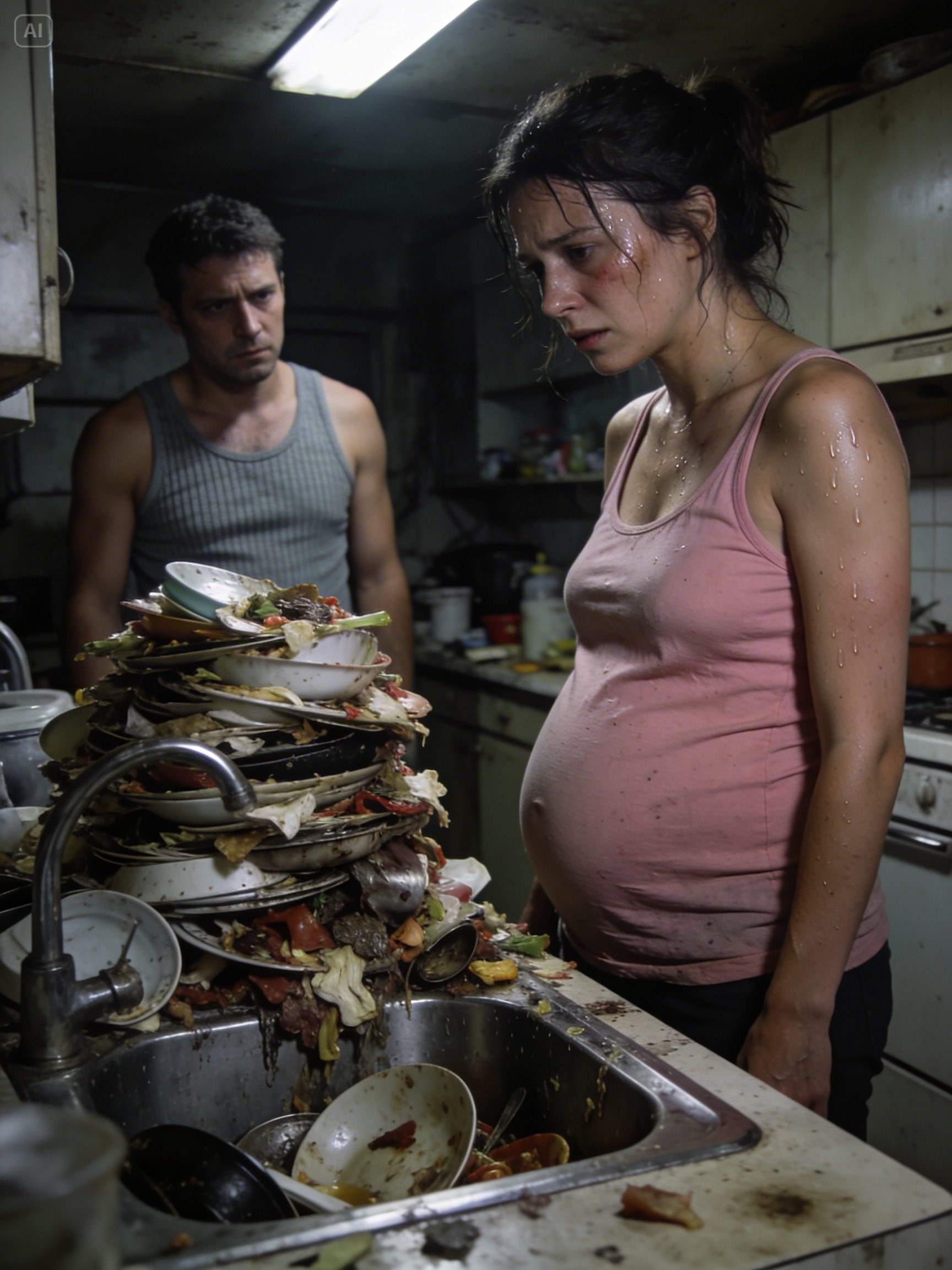 MA – When I saw my eight-month pregnant wife washing dishes alone at ten o’clock at night, I called my three sisters and said something that left everyone silent. But the strongest reaction… it came from my own mother.