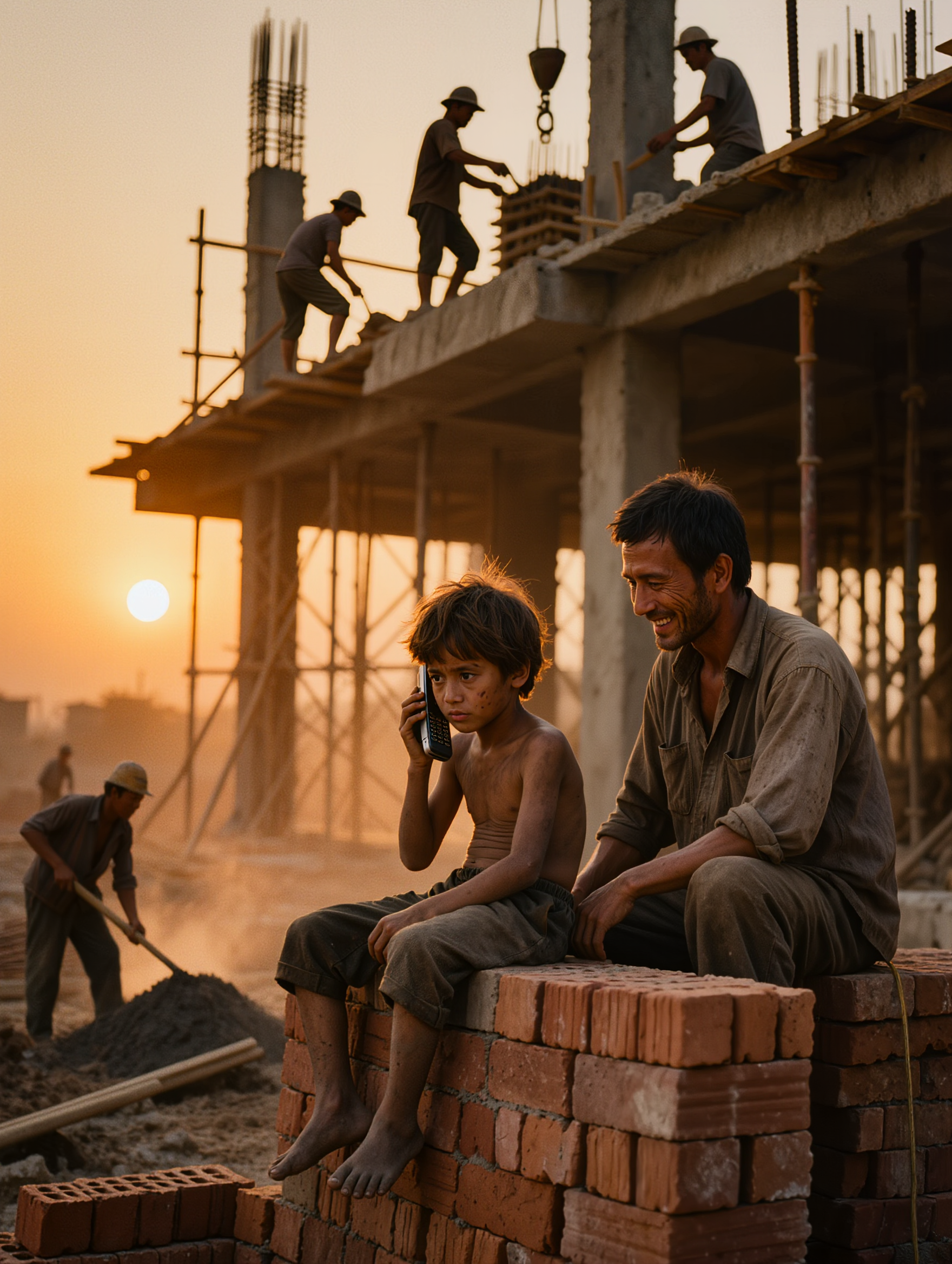 MA – A poor construction worker in France lent his phone to a child he didn’t know, thinking he was simply doing a favor. Little did he know that this call would lead him to a heartbreaking truth about his own identity, after more than twenty years of separation…