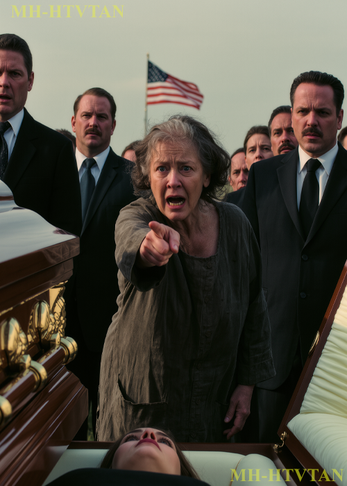 “Stop the funeral! She’s still breathing!” the old homeless woman screamed, shoving through a crowd of stunned mourners as a billionaire’s daughter was lowered into her grave. Gasps rippled through the cemetery. “You’re about to bury her alive!” she cried. No one believed her—until a tiny fog appeared on the mirror beneath the girl’s nose. But if the doctors were wrong about her death… what else had they missed?