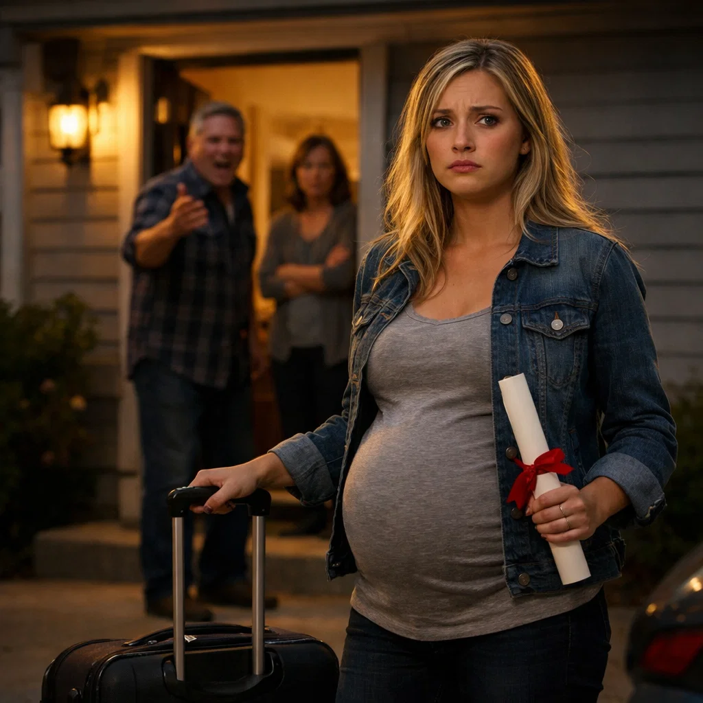 The Night My Parents Cast Me Out for Coming Home Pregnant and Unmarried, They Thought They Had Buried My Future—Until They Learned the Child I Carried Belonged to the One Family They Could Never Afford to Cross