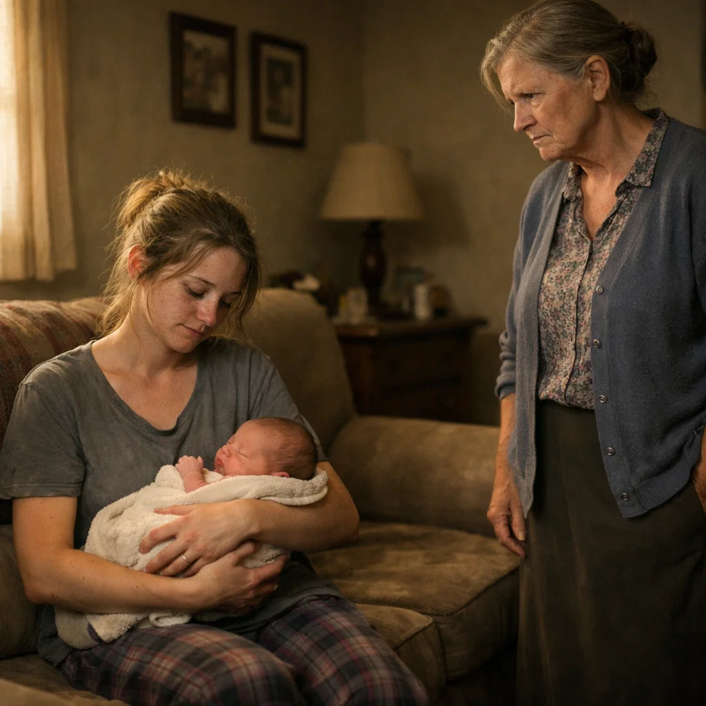 Seeing Me Holding My Newborn in Worn-Out Clothes, My Grandmother Asked, “Wasn’t $300,000 Enough?”