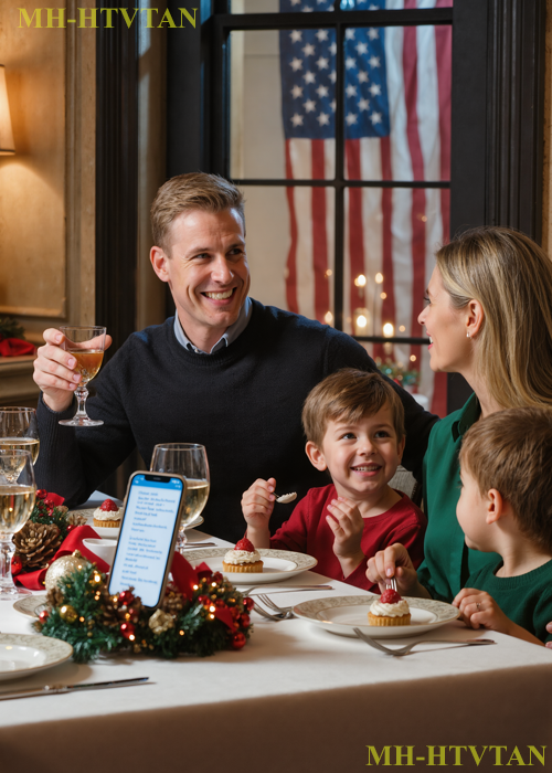 “Your House Is Bigger — Host Christmas For 34 People Or You’re Out Of This Family,” Mom Demanded. I Said: “Sure.” Ordered $2,200 Of Catering. Set The Table. Then At 4 Pm Texted: “Address Changed. We’re At A Restaurant.” I’d Booked A Private Room — For Me, My Wife, And My Kids Only. At 6 Pm Dad Texted: “Where Are You?” I Sent A Photo Of Our Dessert. He Replied: “This Is War.” I Said: “Merry Christmas.”