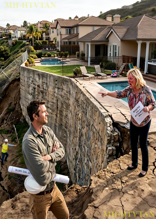 HOA Demanded I Remove My Retaining Wall Too Bad It’s the Only Thing Holding Their Backyards Together