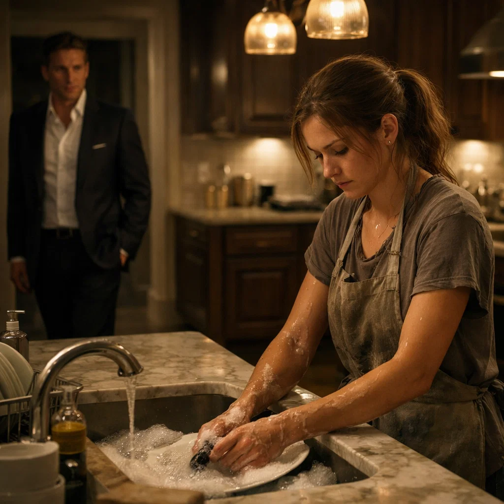 Billionaire Saw His Maid’s Daughter Washing Dishes at 3 A.M. — Then He Found Out Why She Skipped School