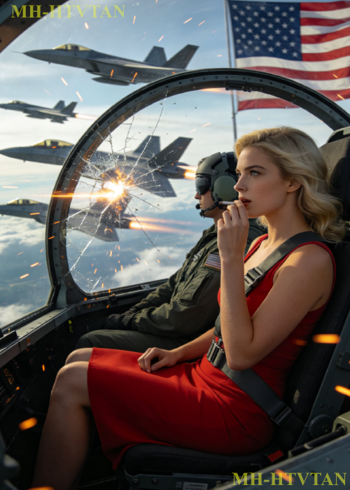 She Boarded As Unknown Passenger — Until A Pilot Fell And F-22s Whispered Viper