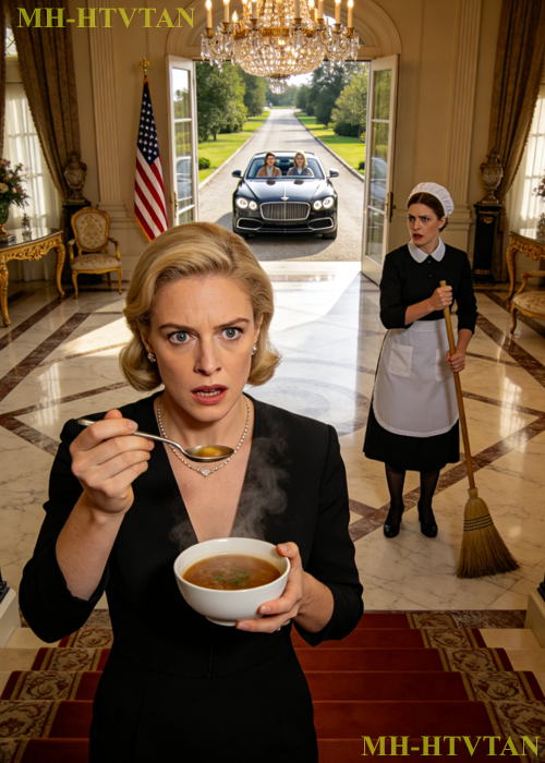 My husband and his sister went to a “business dinner,” leaving me with the new maid who supposedly spoke zero English. As soon as the car pulled away, she dropped the broom, looked me in the eye, and spoke in perfect English: “Ma’am, do not eat the soup they left in the fridge.” What I discovered next made my blood ran cold.
