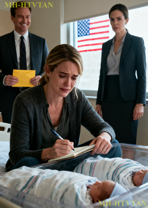 Three days after an emergency C-section, my husband showed up with his assistant to force me to sign divorce papers and take our twin daughters — the next morning in Los Angeles, he realized he had made a mistake that money couldn’t fix.