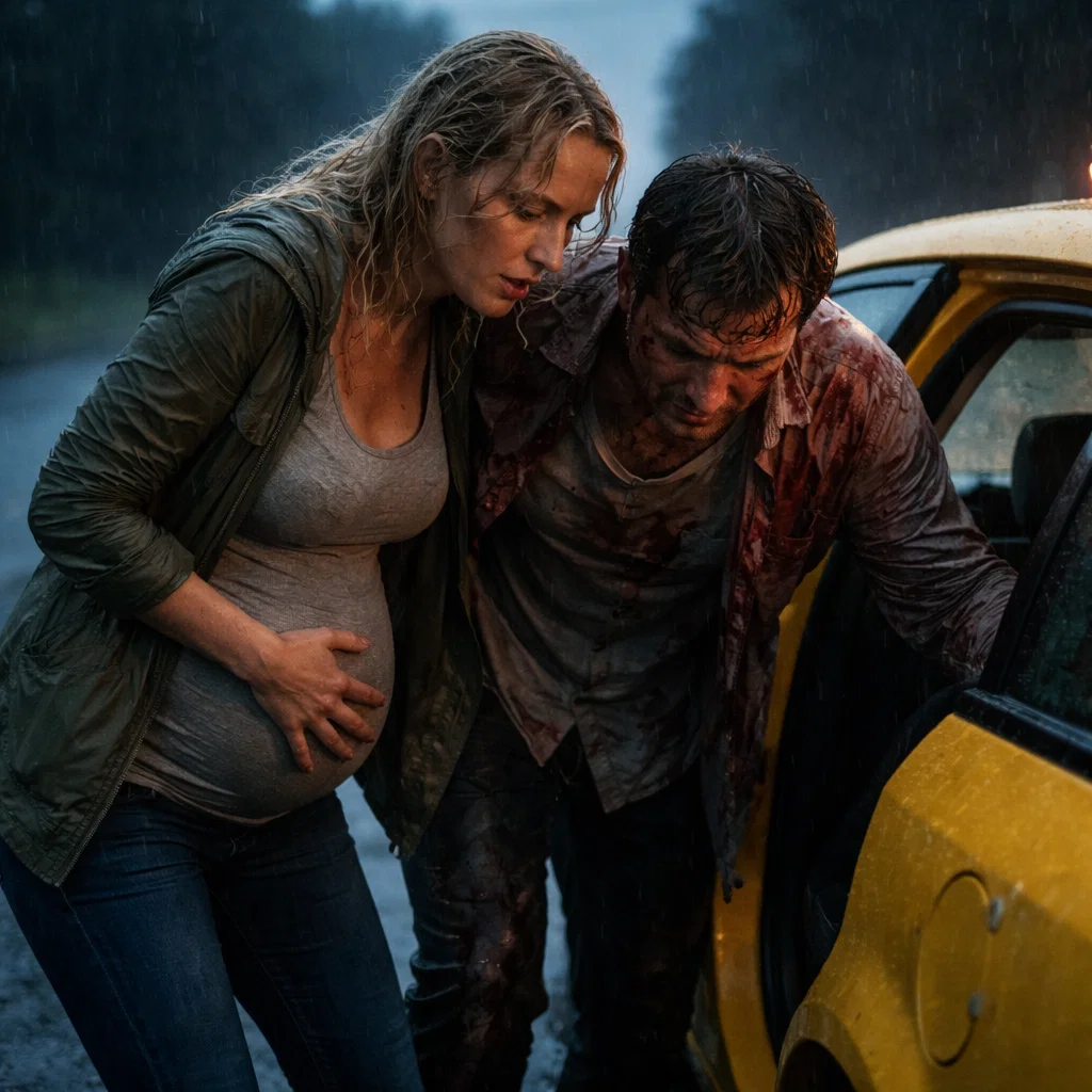 On a Rainy, Deserted Road, I Helped a Bloodied Man to the Hospital—But the Next Morning, a Knock at My Door Changed Everything