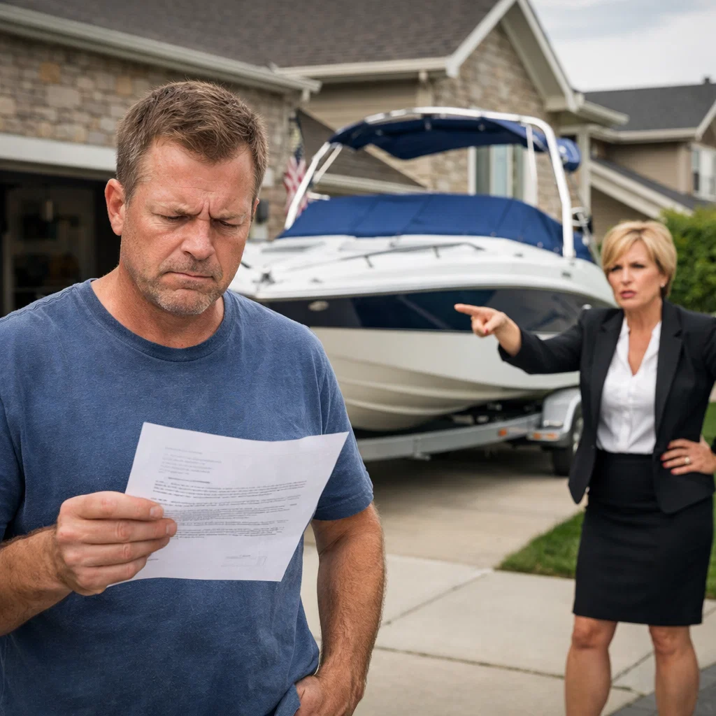HOA Demanded I Remove My Boat From My Driveway, I Revealed I Own the Land Her House Sits On