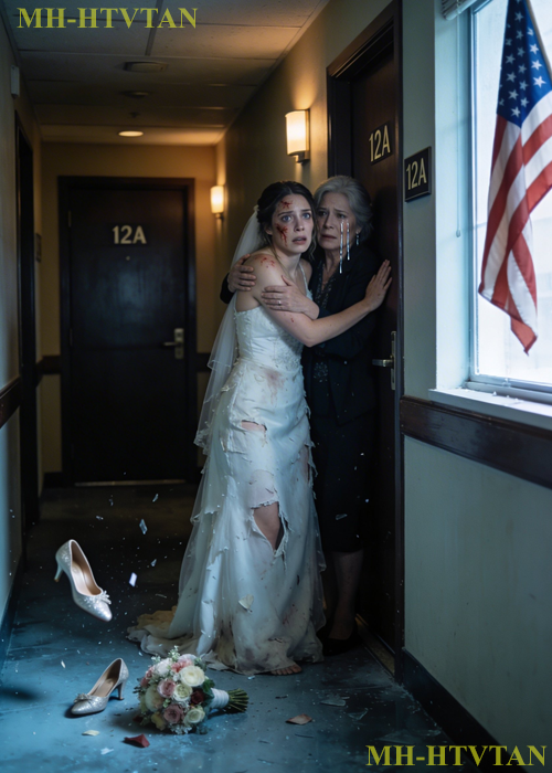 “Mom… please open the door,” my daughter whispered at 3 a.m. in a ruined wedding dress, and when she told me her new mother-in-law wanted her $1.5 million condo, I made one call they never saw coming.