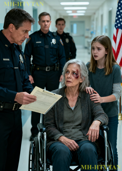 ‎When the doctor asked about my bruises, my daughter said, “She’s clumsy and falls a lot.” I stayed silent, but when the nurse came in alone, I handed her a small, folded note… The note had my lawyer’s phone number. She has no idea of what was coming…