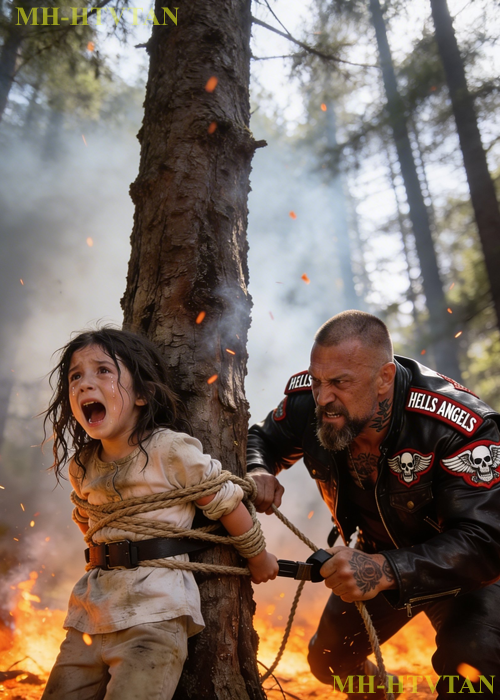 Stepdad wants her to disappear so she cannot reveal his secrete – HELLS ANGEL came to the rescue