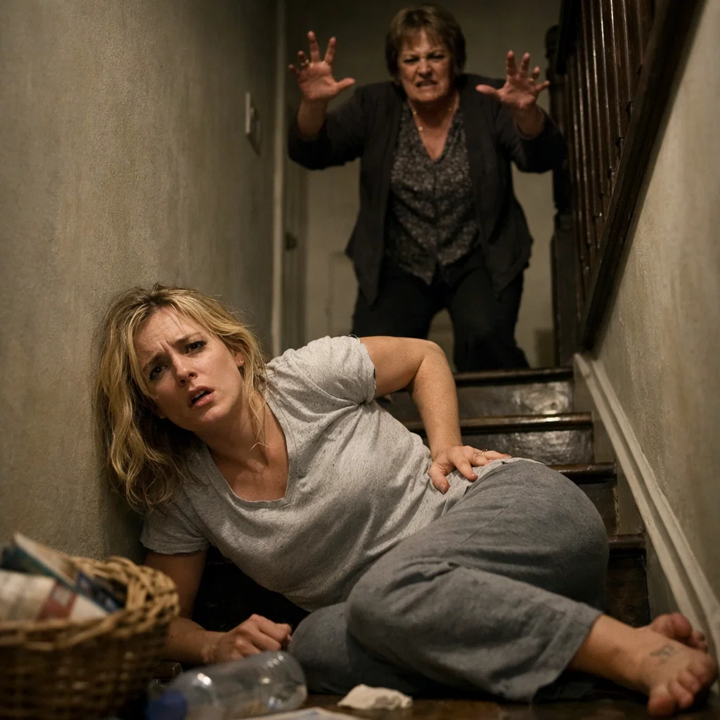 My MIL Pushed Me Down the Stairs—My Husband Said, “Don’t Report It,” but the Emergency Room Changed Everything