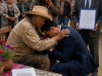 Un campesino pobre salvó a un bebé abandonado entre basura durante una tormenta y lo crió como hijo, soportando burlas, hambre y deudas; pero 25 años después, aquel joven regresó convertido en un hombre poderoso para defender al padre que lo rescató, revelar que el hacendado que los humillaba era su propio abuelo y sacar a la luz el secreto familiar que durante décadas intentó borrar su existencia.