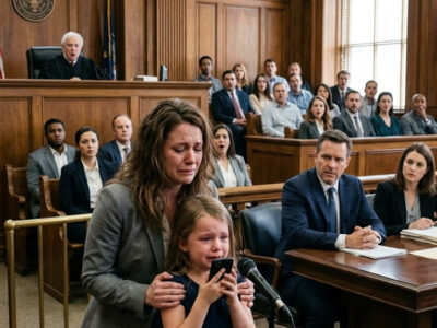 El juez se burló de una niña de 7 años y le dijo que llamara a quien quisiera, convencido de que ningún número cambiaría el expediente; pero cuando Lucía marcó a su madre enferma y la voz al otro lado pronunció el nombre completo de Sebastián Rivas, toda la sala descubrió que el hombre encargado de decidir su destino había pasado años huyendo de la hija que ahora estaba a punto de perderlo todo.