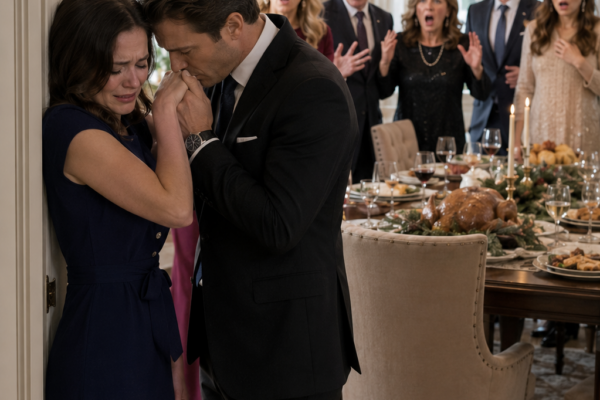 La obligaron a servir la cena familiar con mandil, como si Carolina no mereciera sentarse a la mesa ni reclamar los años que trabajó sin sueldo para salvar la empresa de su padre; pero cuando el inversionista más poderoso de la noche entró, le besó la mano y la presentó como su prometida, todos descubrieron que aquella hija humillada también era dueña de las acciones que podían destruir el futuro de los Aranda.