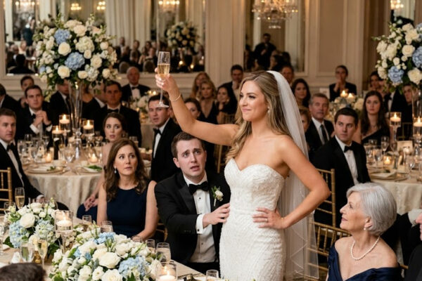 En plena boda, Camila quiso mandar a su suegra a un departamento viejo para quedarse tranquila con Diego, sin imaginar que mientras brindaba frente a 180 invitados, su familia ya intentaba entrar con camiones de mudanza al rancho de Doña Rosario; pero lo que parecía una simple falta de respeto terminó revelando llaves robadas, cajas marcadas con “escrituras”, un plan para ocupar la casa de su esposo muerto y una traición que dejó a toda la boda en silencio.