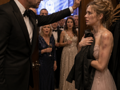 El cirujano iba a recibir un premio como héroe frente a empresarios, médicos y periodistas, pero el multimillonario que organizaba la gala descubrió las marcas que su prometida escondía bajo la ropa; cuando ella reveló que el hombre celebrado abajo era quien la lastimaba, una noche de aplausos se convirtió en la prueba que destapó abusos, expedientes alterados y el verdadero rostro del doctor más admirado del hospital.