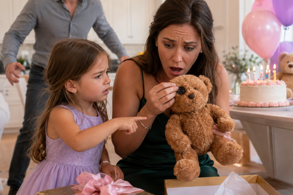 Los abuelos enviaron a Sofía un osito de peluche por su cumpleaños, y la niña lo abrazó feliz sin imaginar que aquel ojo brillante escondía una cámara, un micrófono y un plan para vigilar su casa; pero cuando Mariana descubrió el dispositivo, lo que parecía un exceso de amor familiar reveló documentos, horarios escolares, acusaciones preparadas y la obsesión de unos abuelos que confundieron cariño con control y convirtieron un regalo en delito.