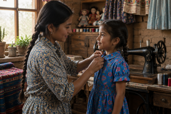 Las clientas ricas tiraban retazos como basura en aquel taller de la Roma, y Marta los recogía en silencio para abrigar a niños huérfanos; pero años después, una de esas niñas regresó convertida en diseñadora, llevando el chaleco rojo que nadie valoró, y frente a todas destapó la mentira que escondía la dueña del taller mientras llamaba ladrona a la única mujer que sí tuvo corazón.