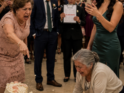 —“Para algo está ella, que lo limpie”—se burló Beatriz después de tirar al piso el pastel que mi madre preparó durante dos días, mientras cincuenta invitados miraban y mi esposo fingía no verla. Yo no grité: ya tenía un mensaje preparado, un contrato con mi empresa y una cortesía de cientos de miles de pesos que podía desaparecer con dos palabras. Lo que Diego ignoraba era que esa noche también encontraría un movimiento bancario imposible de explicar.